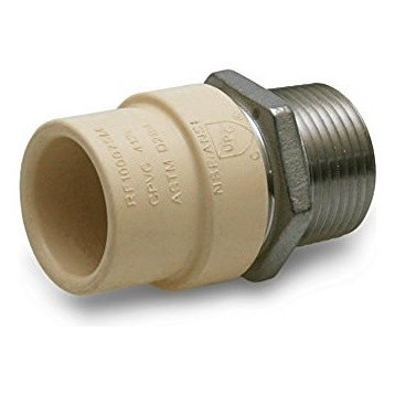 1-1/4" Lead Free Transition Fitting, Stainless Steel, Male Threaded