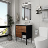 BNK Freestanding Bathroom Vanity Gel Sink, with Soft Close Door, 30x18