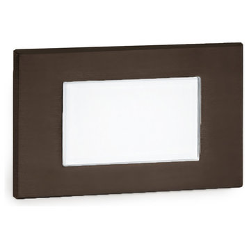LED Diffused Step and Wall-Light 277V Amber, Bronze