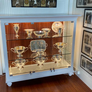 Trophy cabinets for tennis club