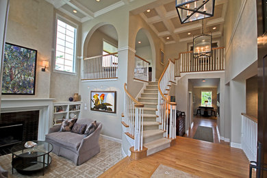 Example of a classic living room design in Seattle