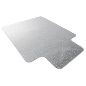 60x46" Rectangle PVC Floor Mat for Pile Carpet Rolling Chair Studded Back 2.5mm 