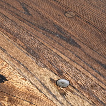 Ebonised Reclaimed Boxcar Dining Table