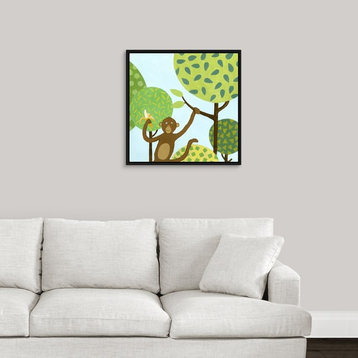 "Jungle Fun I" Floating Frame Canvas Art, 26"x26"x1.75"