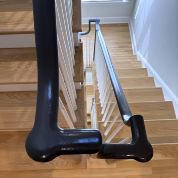 Project #142 | Transitional Staircase with Over-the-Post Balustrade