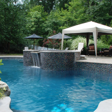 Glass Tile Pool & Spa Design and Installation Bergen County Northern NJ
