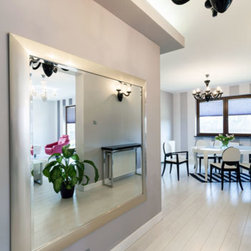 Silver framed mirror hallway entrance - Products