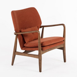 Edwin Lounge Chair | Burnt Orange - Products