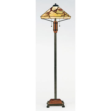 Quoizel TF9404M Two Light Floor Lamp Grove Park Multi