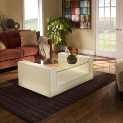 Beautiful back-lit Corian&reg; coffee table - Coffee Tables