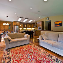 kitchen and living room combo