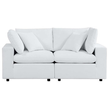 Modway Furniture Commix Outdoor Outdoor Loveseat, White -EEI-5577-WHI