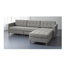 ditto II grey sectional sofa | CB2 - Sectional Sofas