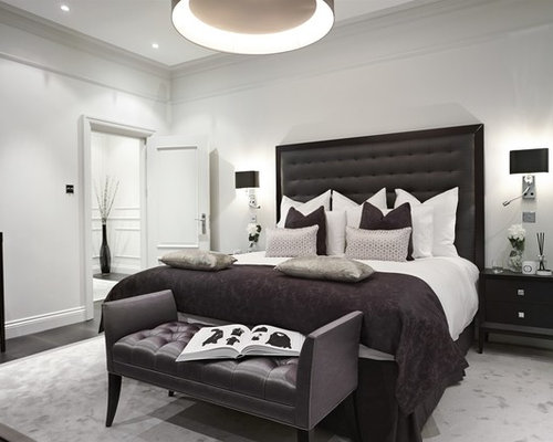 Black And Grey  Bedroom  Houzz 