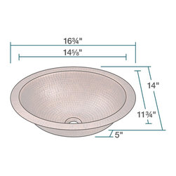 MR Direct 909 Single Bowl Oval Copper Sink - Kitchen Sinks
