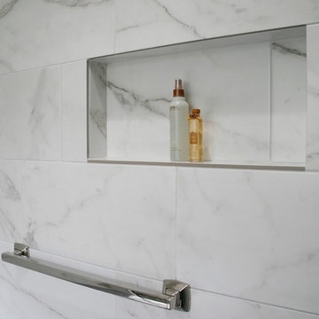 Bathroom with Wall Mounted Cabinets