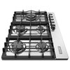 30-in Built-in Gas Cooktop with 5 Sealed Burners - LPG Convertible in Stainless