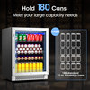 Yeego 24" 140 Cans Beverage Refrigerator Beer Cooler Built-in or Freestanding