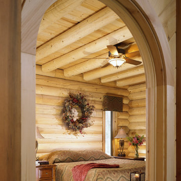 Columbia Station Rustic Log Home