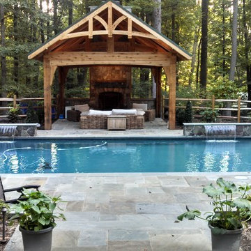 Fairfax Station Pool, Pavilion, & Fireplace