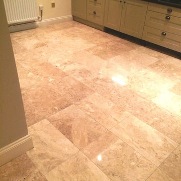Polished Marble Kitchen Floor Refreshed in Melton Mowbray