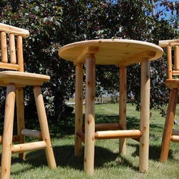 Moon Valley Bistro Table Set (1 Table and 2 Chairs) - Outdoor Pub And Bistro Sets