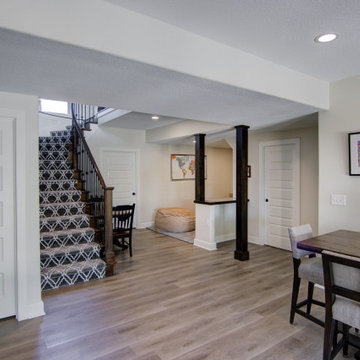 Open and Inviting Basement Designed for Family and Easy Living