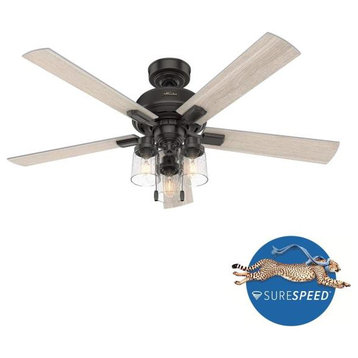 Hunter 50311 Hartland, 52" Ceiling Fan with Light Kit and Pull Chain