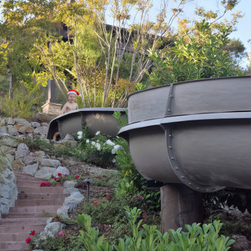 100' foot long family owned waterslide. Alamo, CA
