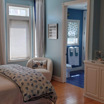 Coastal Guest Bedroom and Bath
