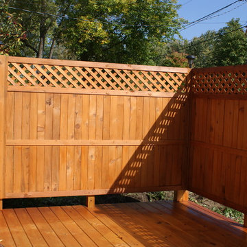 Cedar Fence & Pressure Treated Deck Stain Project