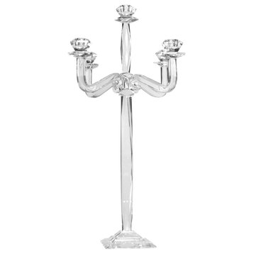 Obelix Candle or Candle Holder, Clear