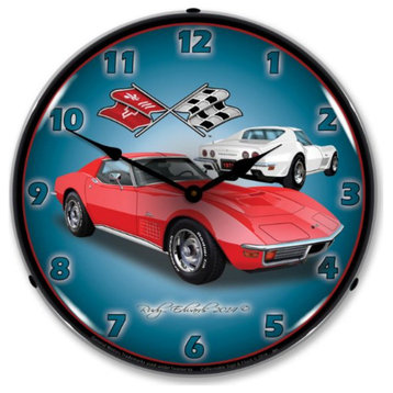 GMRE1408543 1971 Corvette Stingray  Red Clock