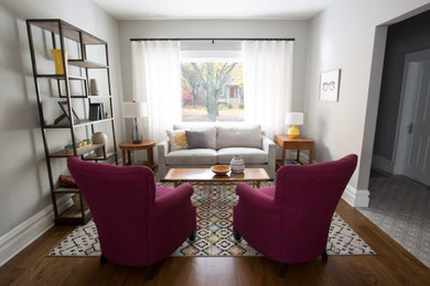 Example of a danish living room design in Chicago