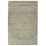 Kaleen - Kaleen Hand-Tufted Textura Gray Wool Rug, Gray, 2'x3' - Whimsical designs of hand drawn concentric lines inject energy and movement to the Textura collection. Hand-tufted of 100% wool from India, the rugs range in color from soft neutrals to more intense hues. The free flowing patterns will lend a relaxed but modern feel to your room�s design. Detailed colors for this rug are Gray, Charcoal, Graphite, Linen, Teal.