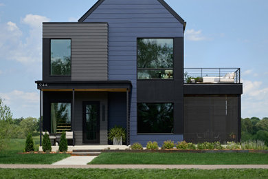 Contemporary exterior home idea in Minneapolis