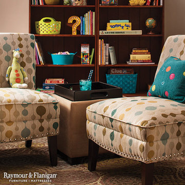 Kids Retro Contemporary Reading Play Room