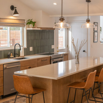Warm, Earthy Main Level Remodel w/ Natural Wood and Stone Features