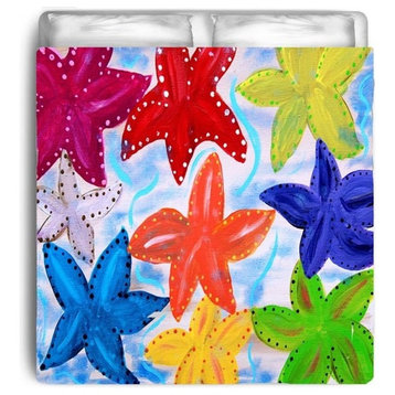 Colorful StarFish Comforter, Twin
