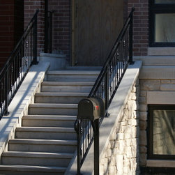 Entrance stairs iron railing - Products