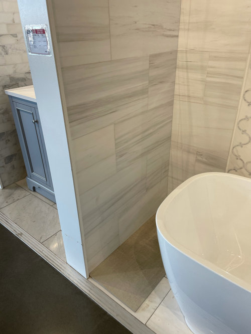 What color white paint for bathroom with marble floor?