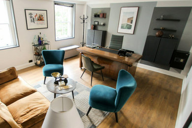 Home office - home office idea in Chicago