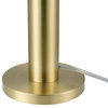 Novogratz x Globe 12" Olivia Matte Brass Table Lamp