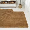 Retro Bohemian Abstract Striped Handwoven Wool Rug