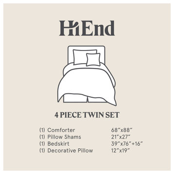 Highland Lodge Comforter Set, 5PC, Twin
