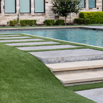 Artificial Grass Pool Project