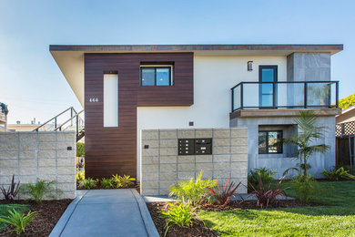 Contemporary exterior home idea in San Diego