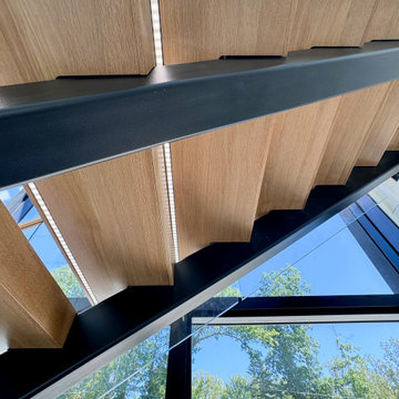 Project #126 | Contemporary Staircases with Integrated LEDs & Glass Railing