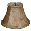 Decorative Trim Bell Chandelier Lampshade (6 Pack), Faux Rawhide