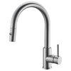 STYLISH Single Handle Pull Down Stainless Steel Kitchen Faucet